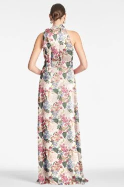 Kayla Gown - Antico Botonico -Sachin & Babi Shop KAYLAGOWN ANTICOBOTONICO BACK