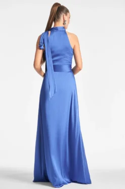 Kayla Gown - French Blue -Sachin & Babi Shop KAYLAGOWN FRENCHBLUE BACK scaled