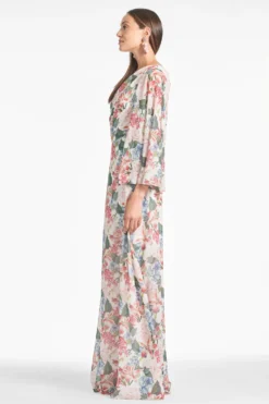 Keely Gown - Antico Botonico -Sachin & Babi Shop KEELYGOWN ANTICABOTONICO SIDE scaled