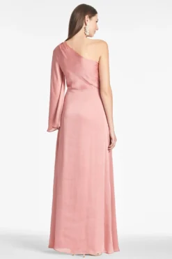 Keely Gown - Rouge 5 Keely Gown - Rouge -Sachin & Babi Shop KEELYGOWN ROUGE BACK scaled