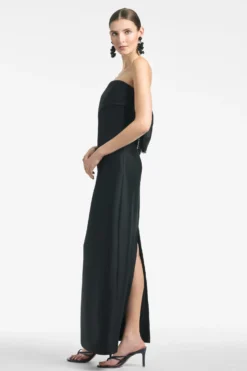 Keira Gown - Black 6 Keira Gown - Black -Sachin & Babi Shop KEIRAGOWN BLACK SIDE scaled