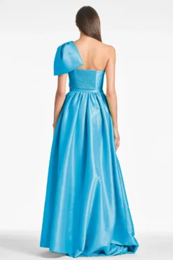 Kyla Top - Electric Blue -Sachin & Babi Shop KYLATOP SYDNEYSKIRT ELECTRICBLUE RECOLOR BACK scaled