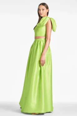 Sydney Skirt - Electric Lime -Sachin & Babi Shop KYLATOP SYDNEYSKIRT ELECTRICLIME SIDE b206f7e4 0352 4b3f b451 1002882ea5bd scaled
