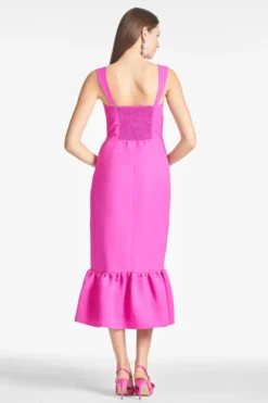 Laura Dress - Cerise -Sachin & Babi Shop LAURADRESS CERISE BACK scaled