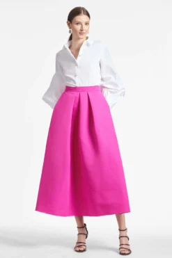 Leighton Skirt - Cerise -Sachin & Babi Shop LEIGHTONSKIRT CERISE FRONT2 scaled