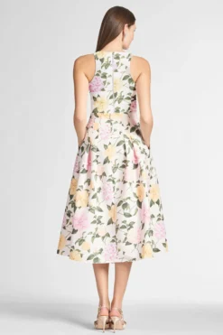 Lexie Top - Pink Lemonade Bouquet 8 Lexie Top - Pink Lemonade Bouquet -Sachin & Babi Shop LEXIETOP LYDIASKIRT PINKLEMONADEBOUQUET BACK scaled