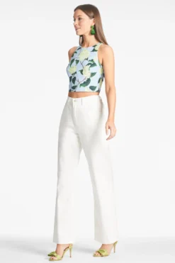 Lexie Top - Sky Citrine Peonies -Sachin & Babi Shop LEXIETOP SKYCITRINEPEONIES SIDE scaled