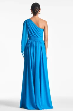 Makayla Gown - Azure 7 Makayla Gown - Azure -Sachin & Babi Shop MAKAYLAGOWN AZURE BACK scaled