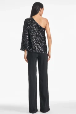 Morgan Top - Black Sequins -Sachin & Babi Shop MORGANTOP BLACKSEQUINS BACK scaled