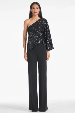 Morgan Top - Black Sequins -Sachin & Babi Shop MORGANTOP BLACKSEQUINS FRONT5 scaled