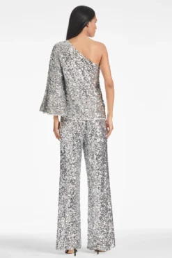 Morgan Top - Silver Sequins -Sachin & Babi Shop MORGANTOP SILVERSEQUINS BACK scaled
