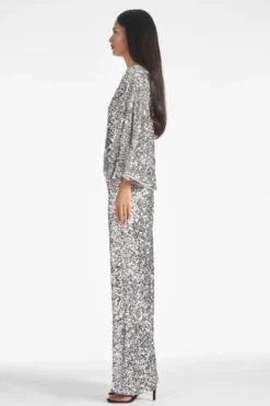 Morgan Top - Silver Sequins -Sachin & Babi Shop MORGANTOP SILVERSEQUINS SIDE2 scaled