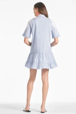 Palma Dress - Pinstripe -Sachin & Babi Shop PALMADRESS PINSTRIPE BACK scaled