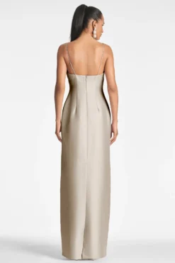 Pryce Gown - Pewter -Sachin & Babi Shop PRYCEGOWN PEWTER BACK scaled