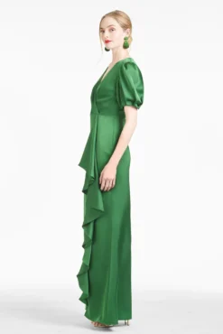 Mila Gown - Emerald -Sachin & Babi Shop R221G10 310 MILAGOWN EMERALD SIDE scaled