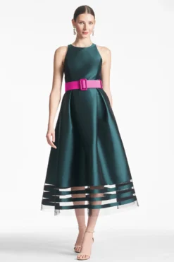 Rani Dress - Forest Green -Sachin & Babi Shop RANIDRESS FORESTGREEN FRONT3 scaled