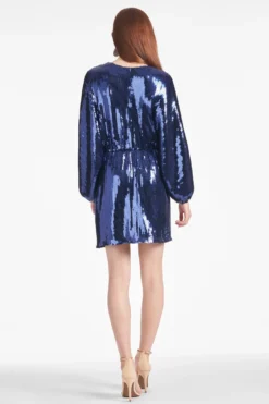 Remy Dress - Sapphire -Sachin & Babi Shop REMYDRESS SAPPHIRE BACK scaled