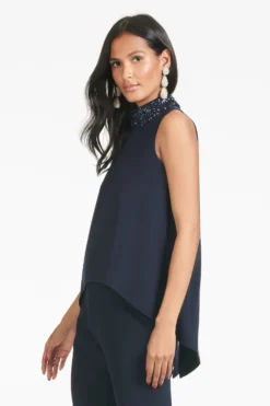 Keaton Top - Midnight -Sachin & Babi Shop S21T04 401 KEATONTOP MIDNIGHT SIDE 1 CROP scaled