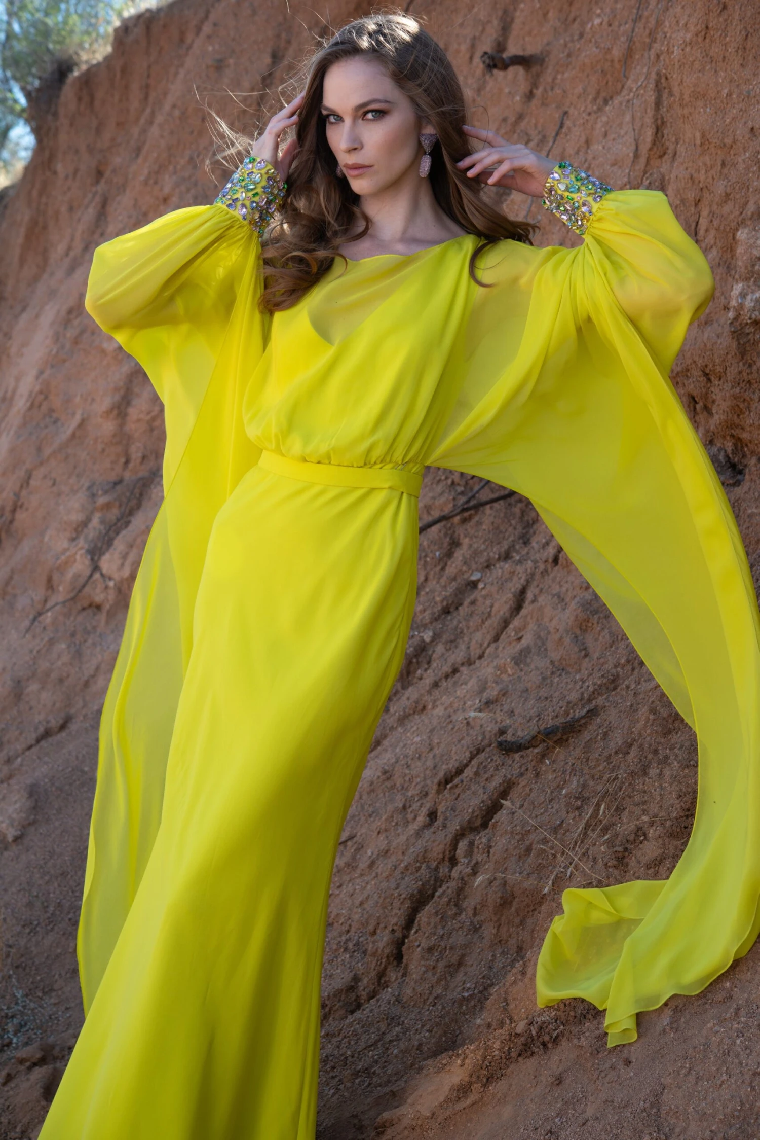 Aphrodite Gown - Neon Limeade 6 Aphrodite Gown - Neon Limeade - Image 6