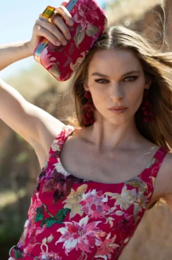 Lana Gown - Deep Pink Dahlia -Sachin & Babi Shop SACHINBABIRAW0552 scaled