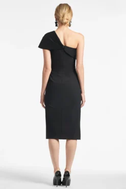 Sandra Dress - Black 5 Sandra Dress - Black -Sachin & Babi Shop SANDRADRESS BLACK BACK scaled