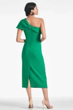 Sandra Dress - Cadmium Green -Sachin & Babi Shop SANDRADRESS CADMIUMGREEN BACK scaled