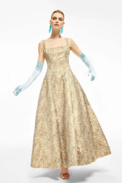 Audrey Gown - Gilded Floral 11 Audrey Gown - Gilded Floral -Sachin & Babi Shop SHOT28 220 scaled