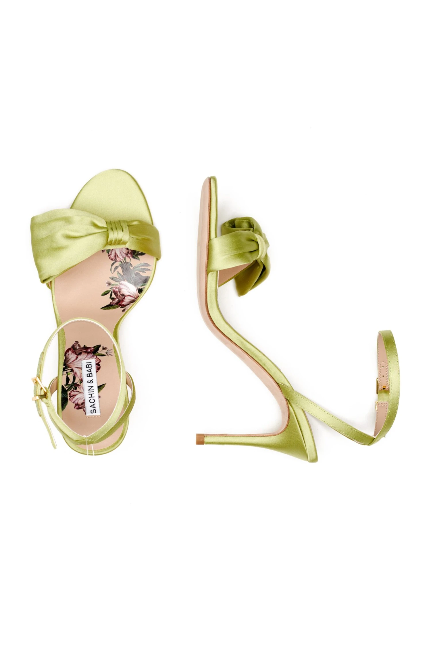 Chelsea Obi-Bow Open Toe - Lime Green 1 Chelsea Obi-Bow Open Toe - Lime Green