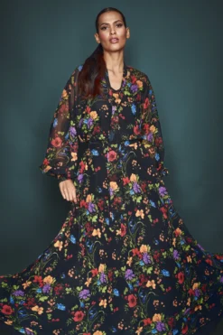 Juno Skirt - Noir Wildflower -Sachin & Babi Shop SHOT 26 0087 scaled