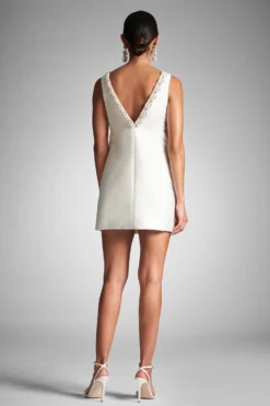 Sylvie Dress - Off White 11 Sylvie Dress - Off White -Sachin & Babi Shop SYLVIEDRESS IVORY BACK scaled