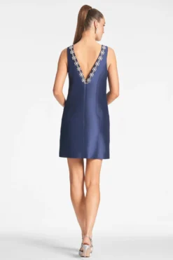 Sylvie Dress - Night Sky 5 Sylvie Dress - Night Sky -Sachin & Babi Shop SYLVIEDRESS MIDNIGHT BACK scaled