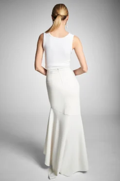 Tatianna Skirt - Ivory -Sachin & Babi Shop TatiannaSkirt Ivory Back scaled