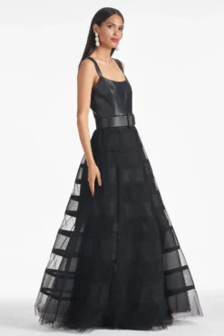 Veruca Gown - Black -Sachin & Babi Shop VERUCAGOWN BLACK SIDE2 scaled