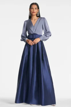 Zoe Gown - Cool Grey/Night Sky