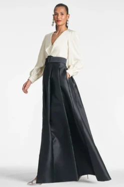 Sachin & Babi Shop -Sachin & Babi Shop ZOEGOWN IVORYBLACK SIDE scaled