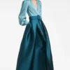 Zoe Gown - Seaglass/Deep Teal